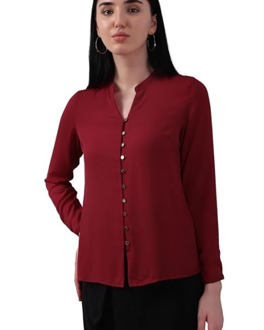 Women's 100% Polyester Regular Fit Shirt