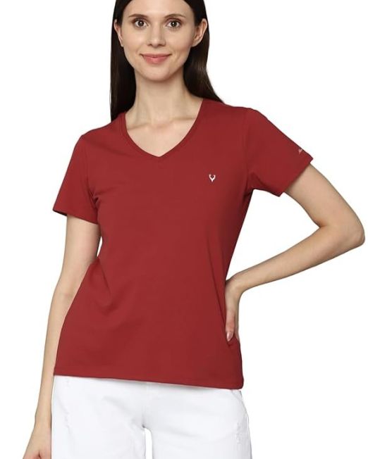 Women's 100% Polyester Regular Fit T-Shirt