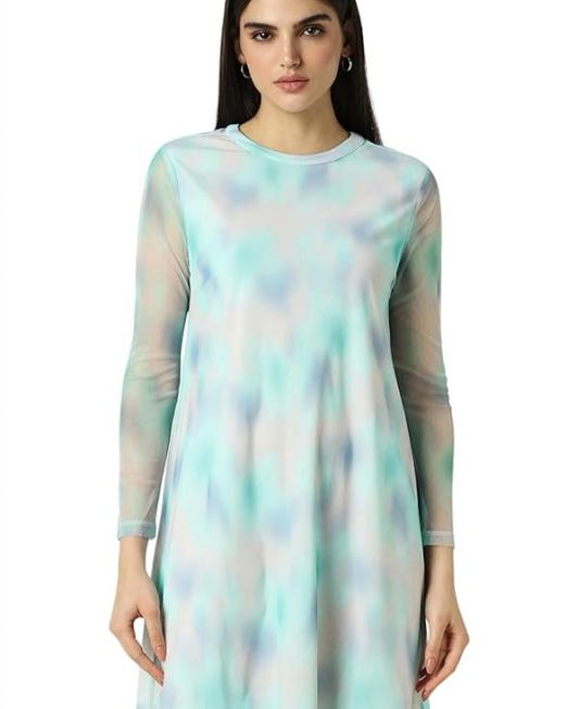 Women's Polyester Modern Mid-Thigh Length Dress