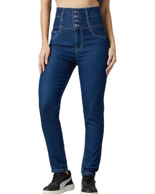 Supper High Rise Womens Skinny Fit Jeans