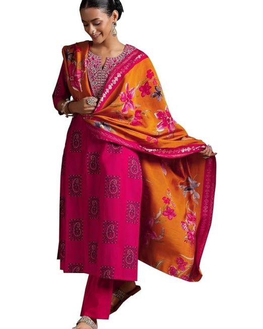 Women's Silk Blend Kurta Sets