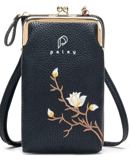 Women's Small Cross-Body Phone Bag Stylish PU Leather Mobile Cell Phone Holder Pocket Purse Wallet Sling Bag Mini Shoulder Bags
