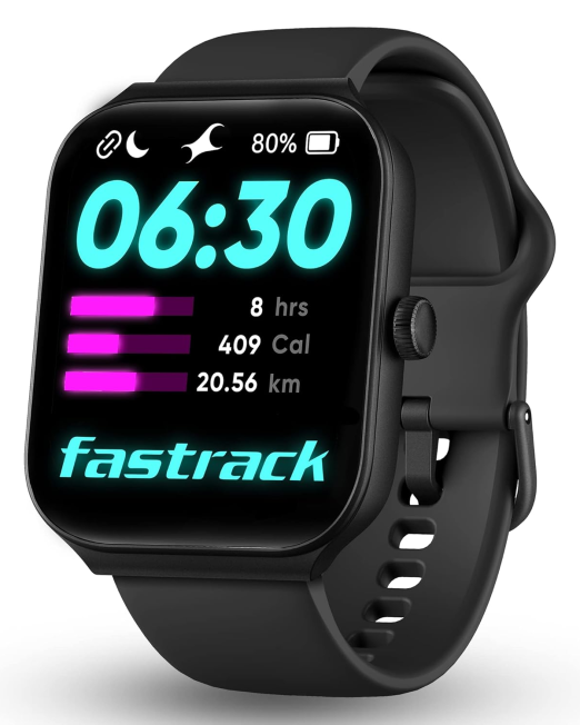 Limitless FS1 Smart Watch|Biggest 1.95" Horizon Curve Display|SingleSync BT Calling v5.3|Built-in Alexa|Upto 5 Day Battery|ATS Chipset with Zero Lag|100+ Sports Modes|150+ Watchfaces,Black