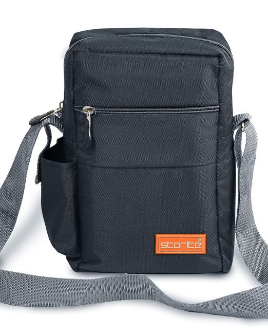 Stylish Padded Mini Sling Bag for Men and Women, Small Passport Travel Bag and Small Sling Bag With Water Bottle Pocket