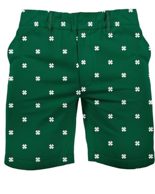 Shorts for Men - Classic Paddys Designs and Patterned Adult Shorts, Shamrock