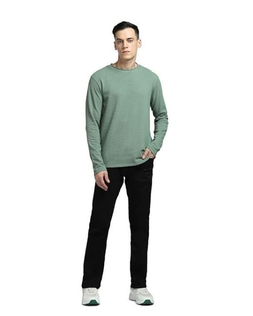 Men's Cotton Solid Slim Fit T-Shirt