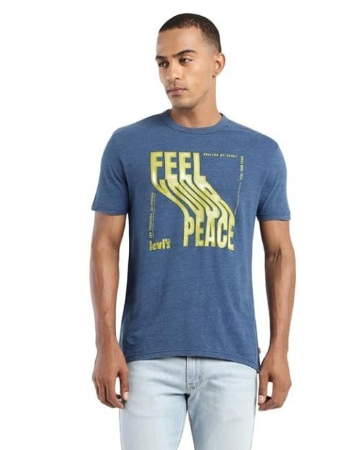 Men's Cotton Regular Fit Graphic T-Shirt