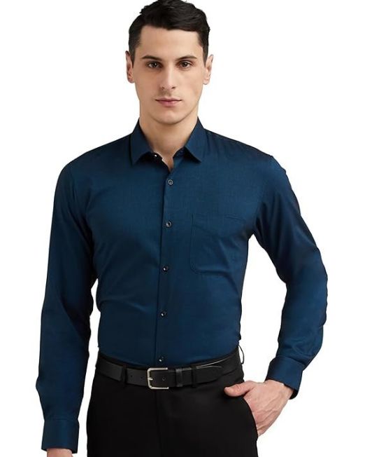 Men's Everyday Solid Slim Fit Full Sleeve Formal Shirt | Cotton-Rich