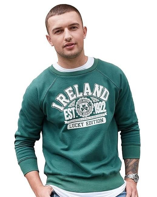 Mens Bottle Green Republic of Ireland Sweatshirt